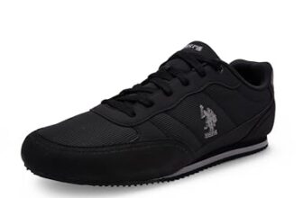 U.S. Polo Assn. Marvin Men’s Black Lace Up Shoes-(UK/8) (US/9) (2FD23075Z01)