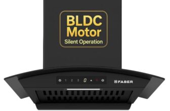 Faber Agile 60cm 1500m³/hr BLDC Autoclean Curved Shape Chimney | Built In Oil Collector | Touch & Gesture Control | 8Yr Motor,2Yr Comprehensive Warranty by Faber | Hood Agile BLDC FL HC SC BK IN 60