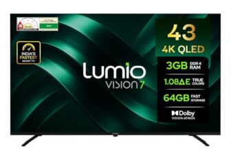 Lumio Vision 7 2026 109cm (43 inches) 4K Ultra HD Smart QLED Google TV FTW1-ADSJ