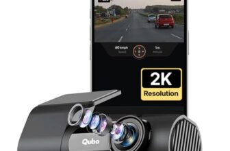 Qubo Dashcam Pro X (2026 Edition) | 2K Resolution | Doubles up as in-Cabin Camera | NightPulse Vision | Wide FOV | Supercapacitor | Built in Wi-Fi, Mic | Up to 1TB Storage | Built for Indian Roads