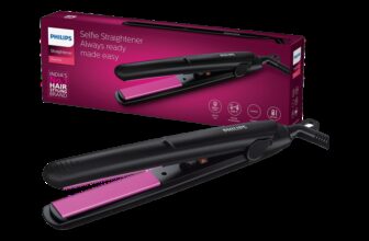 PHILIPS Selfie Straightener HP8302/06 Hair Straightener(Black)