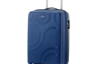 KAMILIANT by American Tourister Selva|Cabin Trolley Bag Small Size (56 cms) for Travel| Hard Case Polypropylene (PP) Suitcase|360° 8-Wheel Spinner Luggage Trolley|Combination Lock|Navy
