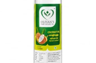 OLIYAN’S Pure Coconut oil | 1 Liter | 100% Pure & Natural | Pure and Fresh Fragrance | Organic Coconut Oil for Cooking, Skin, and Hair – Versatile, Natural, and Nourishing