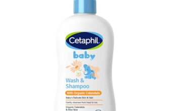 Cetaphil Baby Wash & Shampoowith Organic Calendula,Tear Free, Paraben, Colorant and Mineral Oil Free, 13.5 Fl. Oz (Packaging May Vary)
