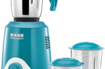 USHA SPEED MASTER HIGH SPEED 500 Mixer 500 W Mixer Grinder(SM500M13 | 3 Jars | Blue)