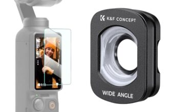 K&F Concept Wide-Angle Lens Compatible with DJI Osmo Pocket 3, Magnetic Attach/Multi-Coated/Optical Glass