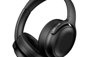 Boat Nirvana Eutopia 2 ANC, (~45dB) Adaptive Hybrid ANC, 80H Playtime, 3D Spatial Audio, Dual Drivers, Hi-Res Ldac, ASAP™ Charge, AI-ENx™ and Adaptive Fit Wireless Bluetooth Headphones (Cosmic Black)