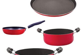 Non Stick Cookware Pots & Pan Gift Set of 4 Pieces with Bakelite Handle(FT13_CVG_CS20_CS24)