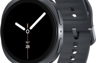 Samsung Galaxy Watch8 (44mm, Bluetooth)(Dark Gray Strap, Large)
