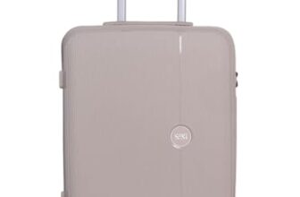 Wiki Zine 8 Wheel Hardside Polycarbonate Trolley,Large,Champagne