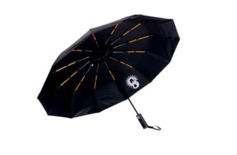 Sarvah 3 Fold Umbrella for Men & Women (Black) | Auto Open Close | UV & Rain Protection | Windproof Compact Travel Umbrella | Lightweight | 106 cm Diameter