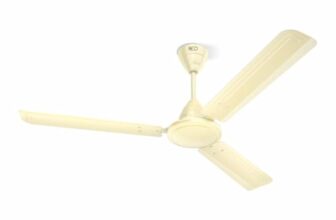 REO Tejas 1200mm ES Ceiling Fan | High Speed, High Air Delivery | Strong & Powerful Copper motor, Air Delivery: 218 m³/min, RPM: 370, 2 Year Warranty | (Pack of 1, Bianco)