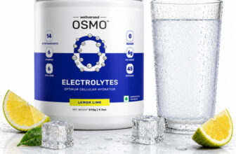 Wellversed OSMO Electrolyte Blend with Taurine & Vitamins | Cramp Relief and Rapid Hydration Drink(270 g, Lemon Lime Flavored)