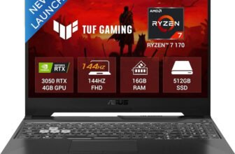 ASUS TUF Gaming A15 (2026) AMD Ryzen 7 170 – (16 GB/512 GB SSD/Windows 11 Home/4 GB Graphics/NVIDIA GeForce RTX 3050) FA506NCQ-HN006W Gaming Laptop(15.6 inch, Graphite Black, 2.3 kg)