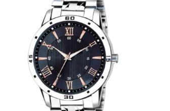 SKMIE Men’s Elegant Everyday Wrist Watch with Premium Dial and Stainless Steel Construction