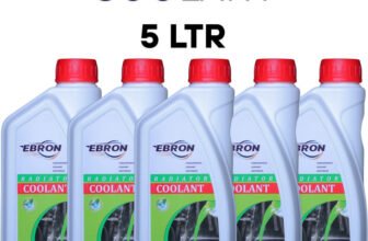 EBRON Premium Radiator Coolant Fluid for Car Engine Cooling System 5L Coolant(5 L, Pack of 5)