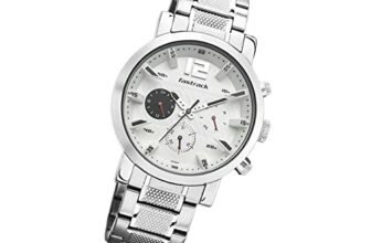 Fastrack Fastfit Quartz Multifunction White Dial Silver Stainless Steel Strap Watch for Guys – NT3227SM02