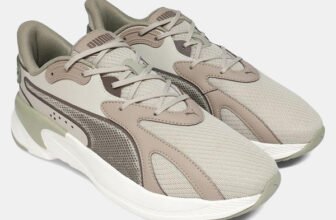 PUMA Softride SwiftSlip Running Shoes For Men(Beige , 10)