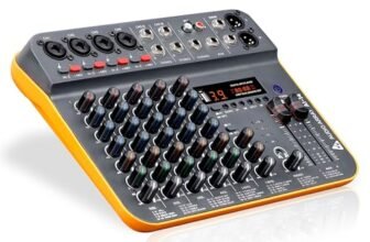 Audio Array 8-Channel Hybrid USB Audio Mixer with 8 Analog & 2 Digital Channels (L+R), 48kHz/16-Bit, +50dB Gain, Combo XLR, +48, Hi-Z, 3-Band EQ, 99 DSP FX, Bluetooth, Balanced XLR Output | AI-14