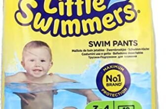 Huggies Little Swimmers Disposable Swim Diapers Unisex, Small, 12-Count-Pink/Blue