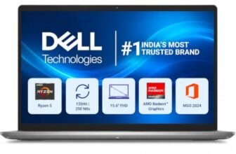 Dell 15 (Previously Inspiron), AMD Ryzen 5-7530U, 16GB RAM, 512GB SSD, FHD IPS, 15.6″/39.62cm, Win 11, MSO 2024, Platinum Silver, 1.67kg,Standard Keyboard, 12 Month McAfee, Thin & Light, Laptop