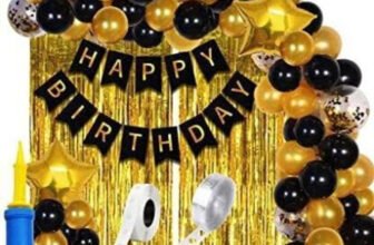 PARTY MIDLINKERZ Printed Happy Birthday Decoration kit Combo – 61 Pcs for Birthday Decor(Set of 61)