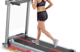 Lifelong 4.5HP Motorized Treadmill for Home | Manual Incline 2 Level | Foldable Handle Treadmill (Max Weight:100 kg)