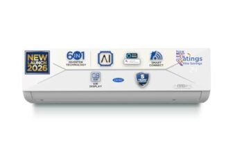 Carrier 1.5 Ton 3 Star Wi-Fi Smart Flexicool Inverter Split AC (Copper, Convertible 6-in-1 with Wi-Fi with Geo-Fencing, Smart Energy Display, 2026 Model, ESTER EDGE Gxi WiFi-CAI18EE3R36W1, White)