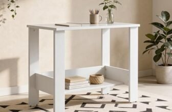 Green Soul Indus Study Table| 𝖨𝖲-𝟥𝟢𝟪𝟩 Complaint Engineered Wood| Compact Design|Hidden Book Shelf|Computer Table for Home PC|Writing Desk for Adults & Students | 90cm Wide|1 Yr Warranty – White