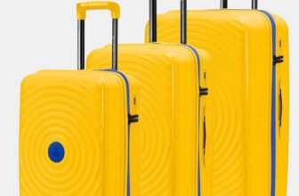 NASHER MILES Goa Polypropylene Hard-Sided Trolley Bags 55, 65 & 75 cm Lightweight Durable Cabin & Check-in Set 8 Wheels – 28 inch
