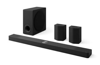 LG S95TR 810W 9.1.5 Channel Dolby Atmos, True Wireless Triple Up-Firing Speaker with Up-Firing Rear Speaker, Home Theater Soundbar with HDMI, Wi-Fi, USB & Bluetooth Connectivity (Black)