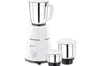 Bajaj 500 Watt GX-1 Mixer Grinder with 3 Jars- white