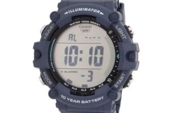 Casio Men Plastic Digital Blue Dial Watch-Ae-1500Wh-2Avdf, Band Color-Blue