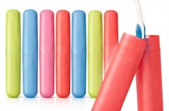 SHITHI Toothbrush Travel Case, Portable Toothbrush Holder with Cover, Hygienic Brush Storage Box, Lightweight & Durable Toothbrush Protector for Travel, Bathroom & Camping (Pack of 8)