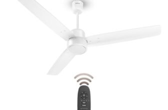 Havells FAB BLDC Ceiling Fan 1200 mm, 380 RPM, Savings upto 65%, Reverse Rotation, 4 Modes (Boost, Sleep, Breeze, Mop), Low Wattage 30 W, Low Noise, Air Flow:235 CMM, 3 Year Warranty, Elegant White