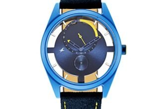 Fastrack Men Plastic Revibe Analog Blue Dial Watch-3256Pf01, Band Color-Blue