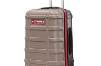 uppercase Cargo 66cm(Medium) Checkin Trolley Bag Dual-Tone Sustainable Hardsided Luggage Secure Combination Lock Scratch-Proof Surface Mesh ConviPack Suitcase 4 Spinner Wheel for Men & Women(Taupe)