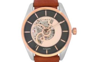 TIMEX Round 44mm Black Dial Automatic Men Watch – TWEG17503