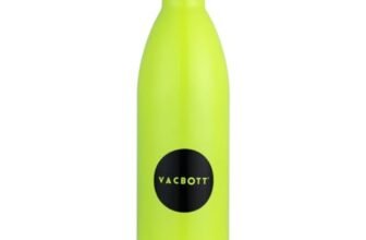 Clay Craft Vacbott Vaccum Bottle, Stark Neon Double Walled 24 Hours Hot and Cold Water Bottle, 1000ml, Green