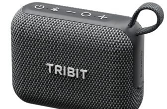 Tribit PocketGo Portable Bluetooth Speaker, 7W, IP68 Waterproof, 20H, Black