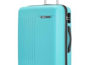 Safari Xylo 8 Wheels Medium 66cm Trolley Bag Hard Case Polypropylene 360 Degree Wheeling System Luggage,Recessed Lock, Trolley Bags for Travel, Suitcase for Travel, Cyan