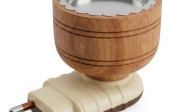 Sheesham Wooden Kapoor Dani | Camphor Diffuser, Bakhoor Burner, Dhoop Dani & Incense Burner | Natural Wood Aroma Holder for Home, Office & Daily Use (Pack of 1)