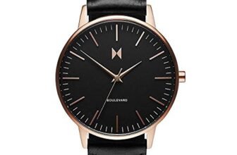 MVMT Boulevard Qtz Basic Slim Black Round Dial Women’s Watch | Black Leather Material | Strap Watch – D-mb01-rgbl