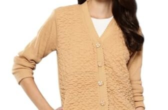 Aarika Womens Fawn Colour Woolen Sweater-(S-L)-(CG-W-MD-06-FAWN-L)