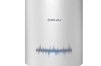Bajaj Shield Series New Shakti 15L Storage Wall Mount Water Heater For Home, 5-Star Rated Geyser, Child Safety Mode, 7-Yr Tank, 6-Yr Element, 2-Yr Product Warranty, White & Grey
