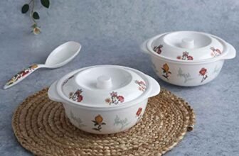 Wonderchef Venice Serving Casserole with Lid – Red, Set of 2