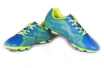 Nivia Brace Football Stud Shoe FOE Men/Sports and Soccer Shoe/Comfortable and LIGHTWEIGHT/UK-09 (Blue/Green)