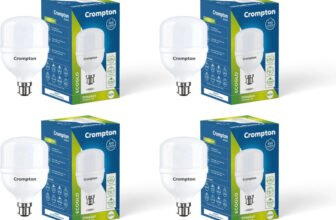 Crompton 50 W Basic Standard B22 LED Bulb(White, Pack of 4)