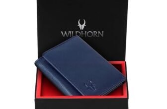 WildHorn Rfid Protected Leather Wallet For Men, Blue