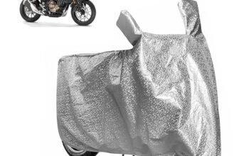 Sulfar Bike Cover for Honda CB500F / CB500X (Middleweight) | Waterproof, Dustproof & UV Protected | All Weather Two Wheeler Cover (Silver) New 2026 Variants